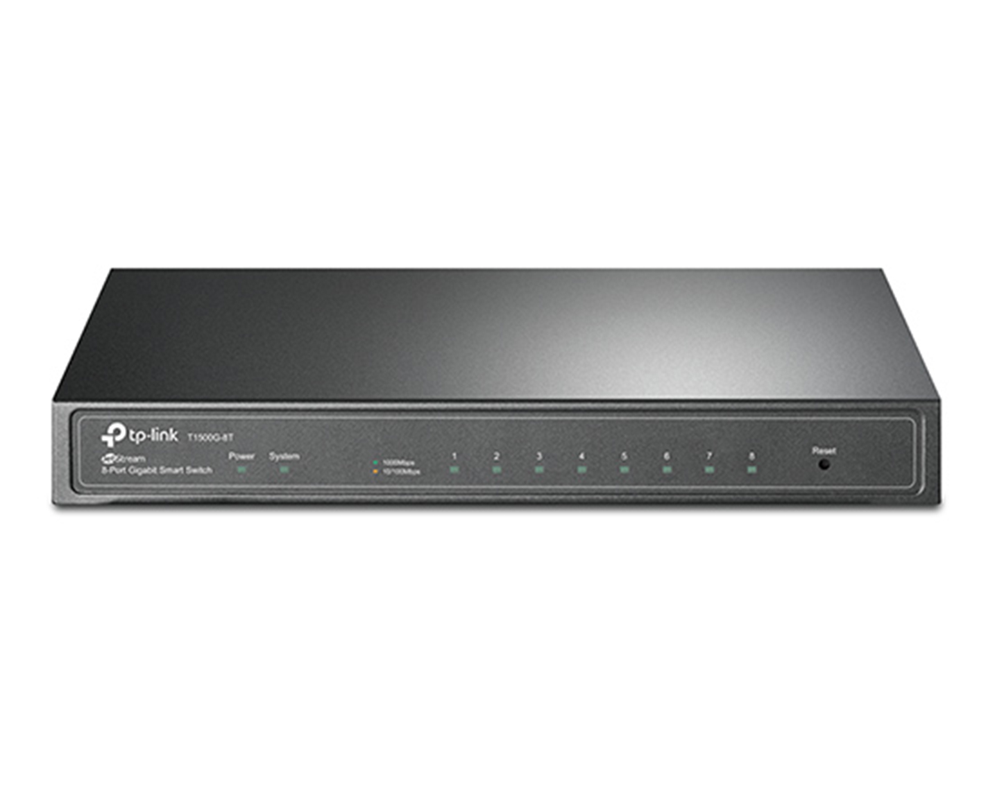 قیمت و خرید سوییچ شبکه 8 پورت PoE تی پی لینک مدل T1500G-8T | نت ران